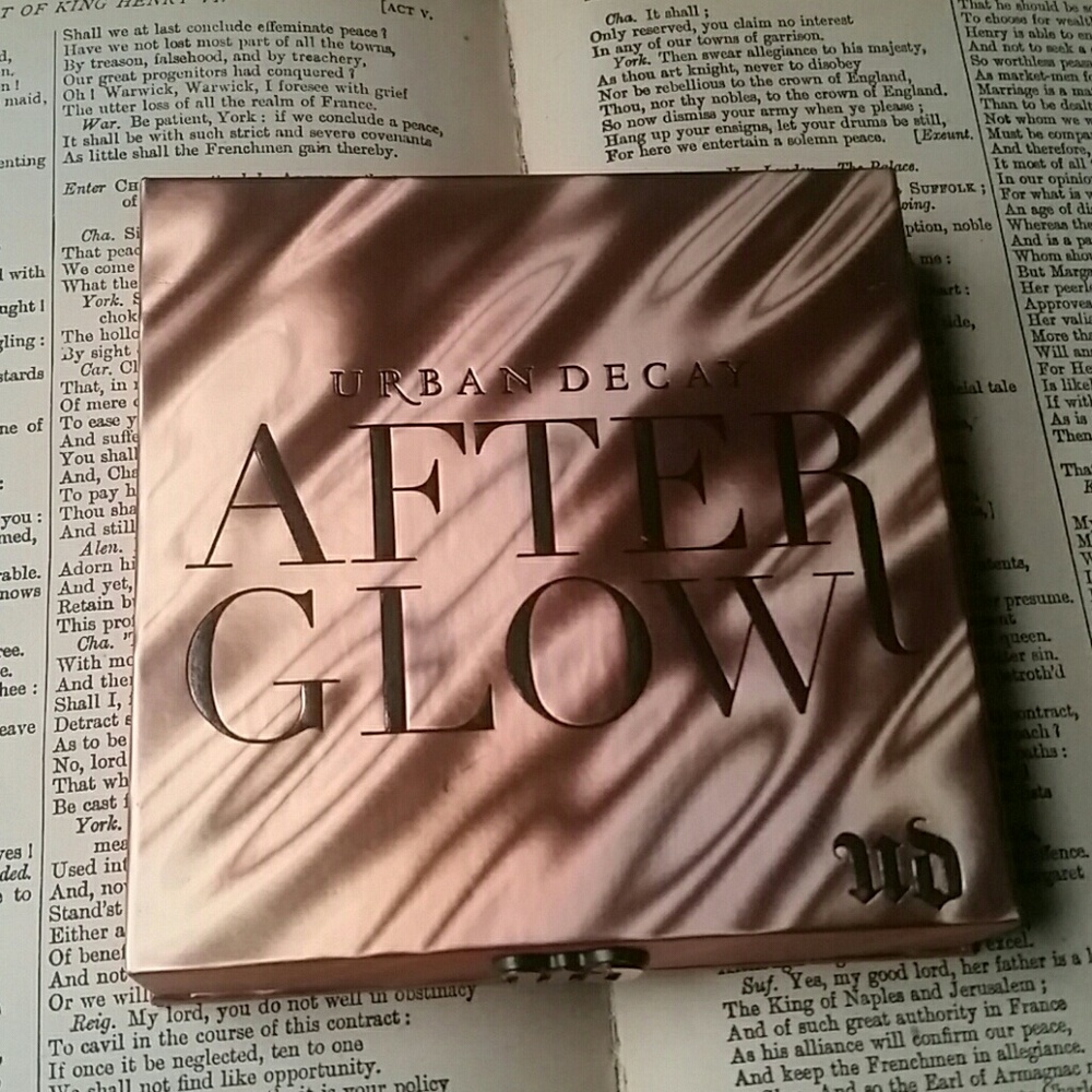 Swatched UD After Glow Palette